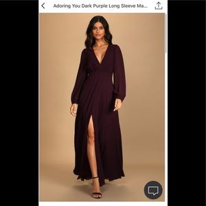 A dark purple dress that I ordered for a wedding on New Years.